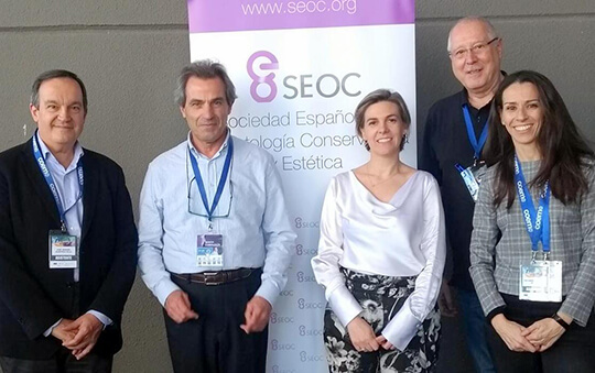 J. M. Almerich y J. Cortés (SESPO), L. Ceballos (SEOC, M. Hernández y E. Martínez (SEOP)