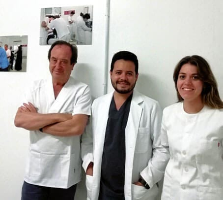 Antonio Castaño, Ernesto Saldaña y Marta Bascón.