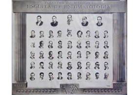 Primera promoción de la Escuela de Estomatología, 1951.