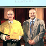Ustrell-y-el-Rector-de-la-UB,-Joan-Elias-y-los-vicerrectores-José-Batista-y-Alberto-Cirera.