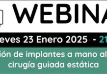 Colocación de implantes a mano alzada vs cirugía guiada